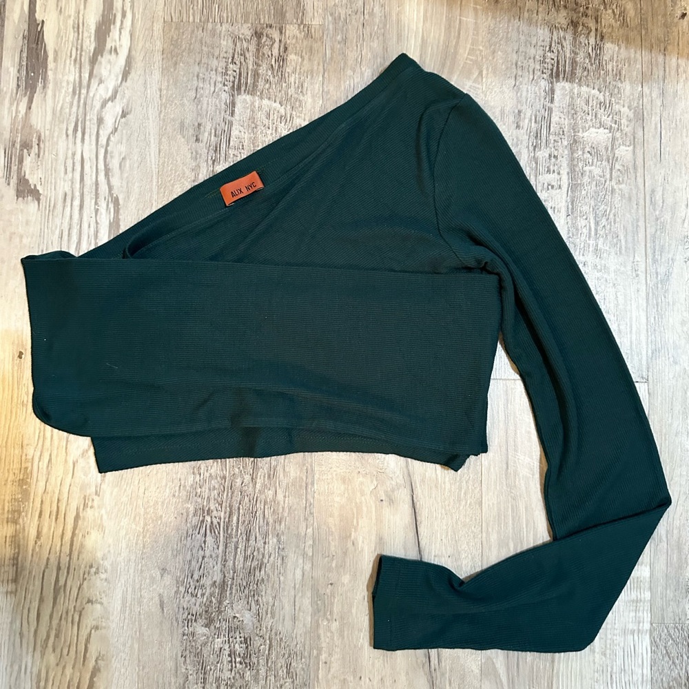 Alix NYC crop top large teal worn once